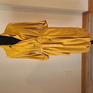Max Jeans Trench Mustard duster coat Size M